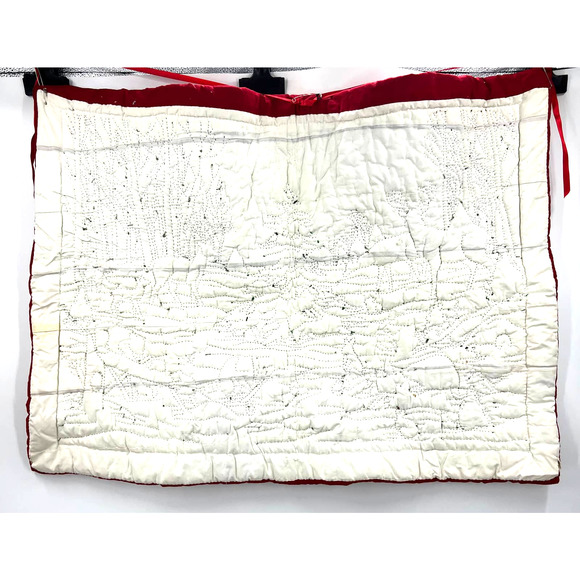 Large Handmade Tapestry Quilted Hand Stitched Christmas Outdoor Scene Wildlife - Picture 9 of 10